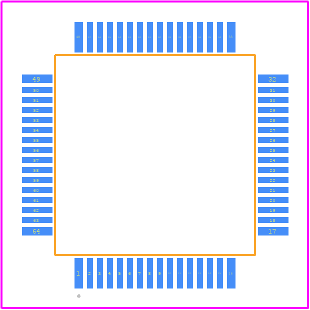 LPC1549JBD64 - NXP PCB footprint - Other - Other - LPC1549JBD64-1