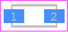 SMF22CA - LITTELFUSE PCB footprint - Diodes Moulded Non Polarised - Diodes Moulded Non Polarised - SOD-123FL