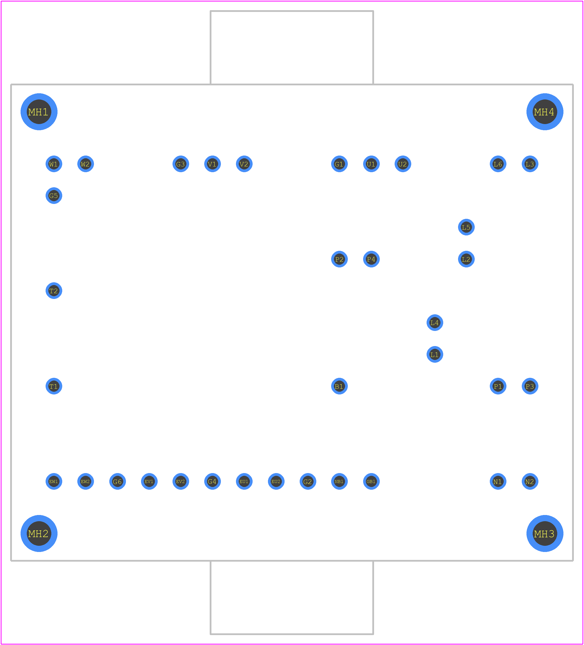 FP35R12W2T7B11BOMA1 - Infineon PCB footprint - Other - Other - 56.7mm x 48mm x 12mm