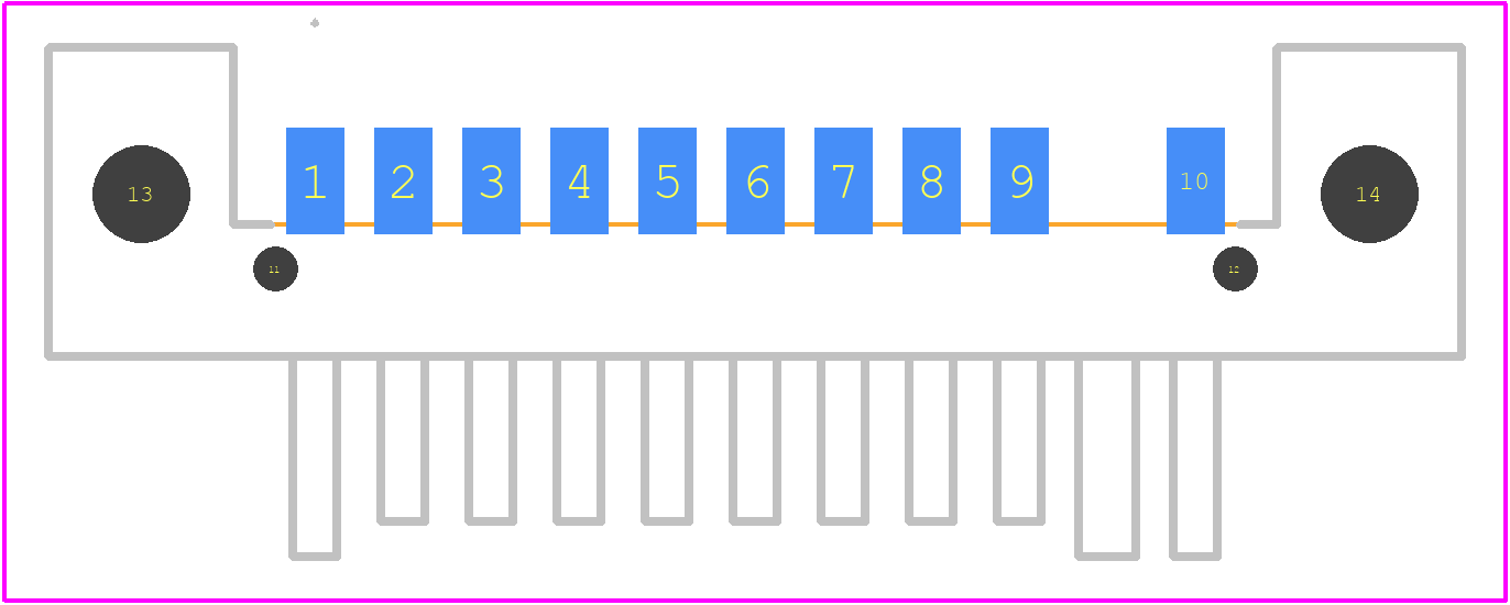1717840-2 - TE Connectivity PCB footprint - Other - Other - 1717840-2-1