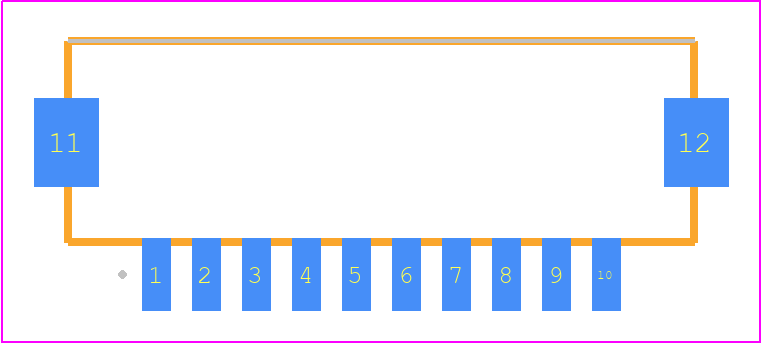 DF13A-10P-1.25H(51) - Hirose PCB footprint - Other - Other - DF13A-10P-1.25H(51)