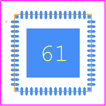 MC33PF8200DBES - NXP PCB footprint - Other - Other - HVQFN56_2022