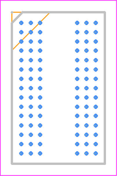 AS4C16M32MSA-6BIN - Alliance Memory PCB footprint - BGA - BGA - 90-ball FBGA