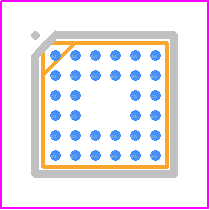 BD2812GU - ROHM Semiconductor PCB footprint - BGA - BGA - VCSP85H3