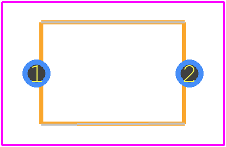 DE21XSA100KA3BY02F - Murata Electronics PCB footprint - Other - Other - DE2 D=7mm T=5mm F=7.5mm d=0.6mm