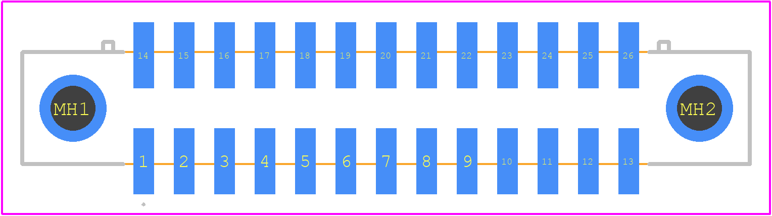 M80-5132642 - Harwin PCB footprint - Other - Other - M80-5132642-1