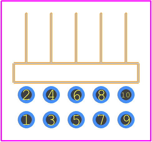 2842162-5 - TE Connectivity PCB footprint - Other - Other - 2842162-5-1