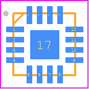 LTC6363HRD#PBF - Analog Devices PCB footprint - Quad Flat No-Lead - Quad Flat No-Lead - RD Package 16-Lead Plastic LFCSP (3mm × 3mm)_2026JJ-1.16