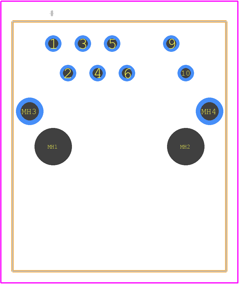 6605432-2 - TE Connectivity PCB footprint - Other - Other - 6605432-2-2