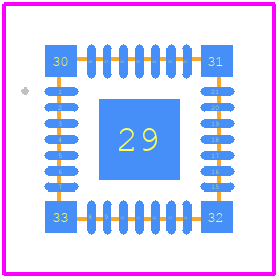 dsPIC33CK32MP102-I/M6 - Microchip PCB footprint - Other - Other - dsPIC33CK32MP102-I/M6-2