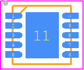 MCP33151D-10-E/MN - Microchip PCB footprint - Small Outline No-lead - Small Outline No-lead - MCP79510T-I/MN