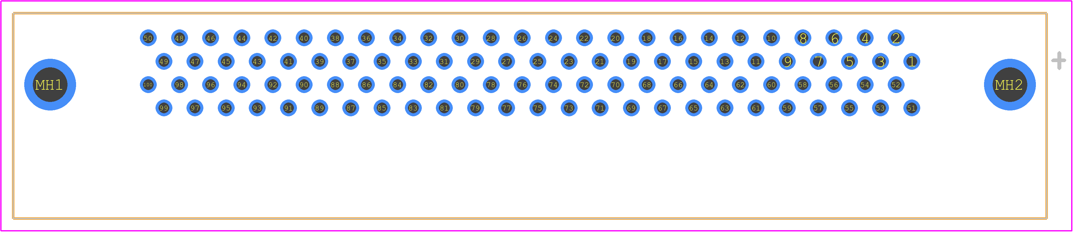 787169-9 - TE Connectivity PCB footprint - Other - Other - 787169-9-1
