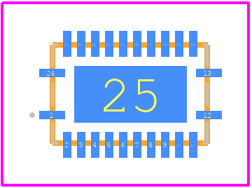 TJA1124AHG/0Z - NXP PCB footprint - Other - Other - DHVQFN24 (SOT815-1)_2