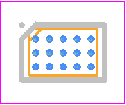 MAX17303X+T - Analog Devices PCB footprint - BGA - BGA - W151H2+1-1
