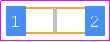 PTN1505E2841BST1 - Vishay PCB footprint - Resistor Chip - Resistor Chip - ptn1505