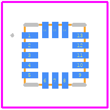 FXOS8700CQ - NXP PCB footprint - Other - Other - SOT1680-1