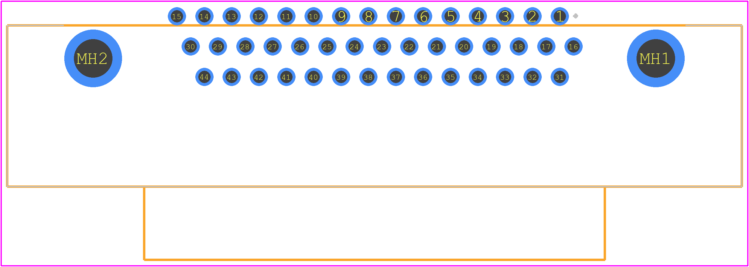 15-002263 - CONEC PCB footprint - Other - Other - 15-002263-2
