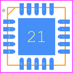 ATA6624C-PGQW-1 - Microchip PCB footprint - Quad Flat No-Lead - Quad Flat No-Lead - ATA6624C-PGQW-1