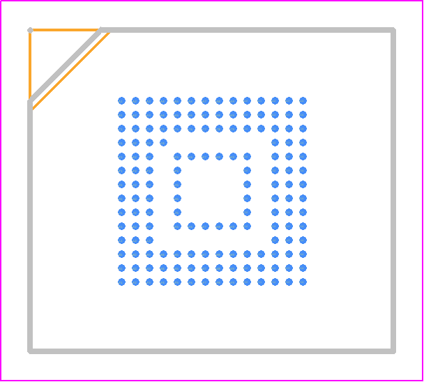 IS21ES04G-JCLI-TR - Integrated Silicon Solution Inc. PCB footprint - BGA - BGA - 153 FBGA