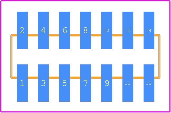 2842142-7 - TE Connectivity PCB footprint - Other - Other - 2842142-7-2