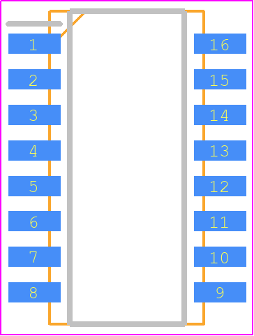767163104GPTR13 - CTS PCB footprint - Small Outline Packages - Small Outline Packages - 16-SOIC_2022