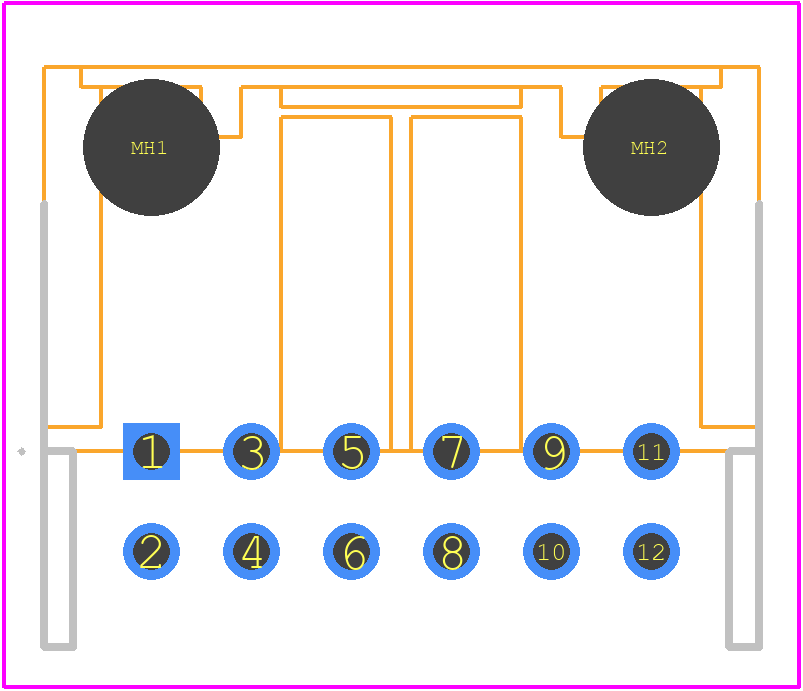 1-1969572-2 - TE Connectivity PCB footprint - Other - Other - 1-1969572-2-6