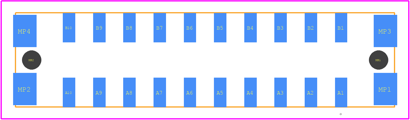 464687 - TE Connectivity PCB footprint - Other - Other - 464687-2