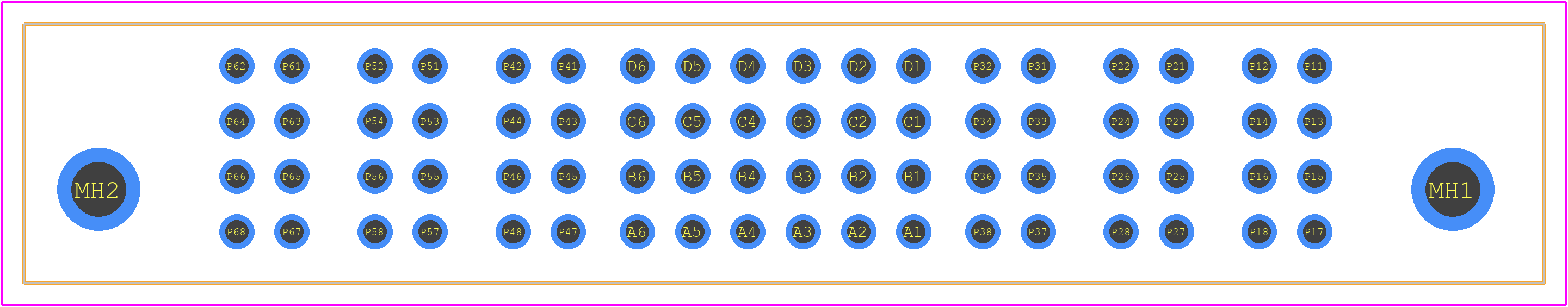 1-6450140-0 - TE Connectivity PCB footprint - Other - Other - 1-6450140-0-1