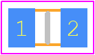 AT0805BRD0749R9L - KEMET PCB footprint - Resistor Chip - Resistor Chip - AT0805