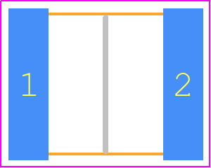 ZV30K2220122NIR1 - Bourns PCB footprint - Varistors Chip - Varistors Chip - ZV30K2220122NIR1