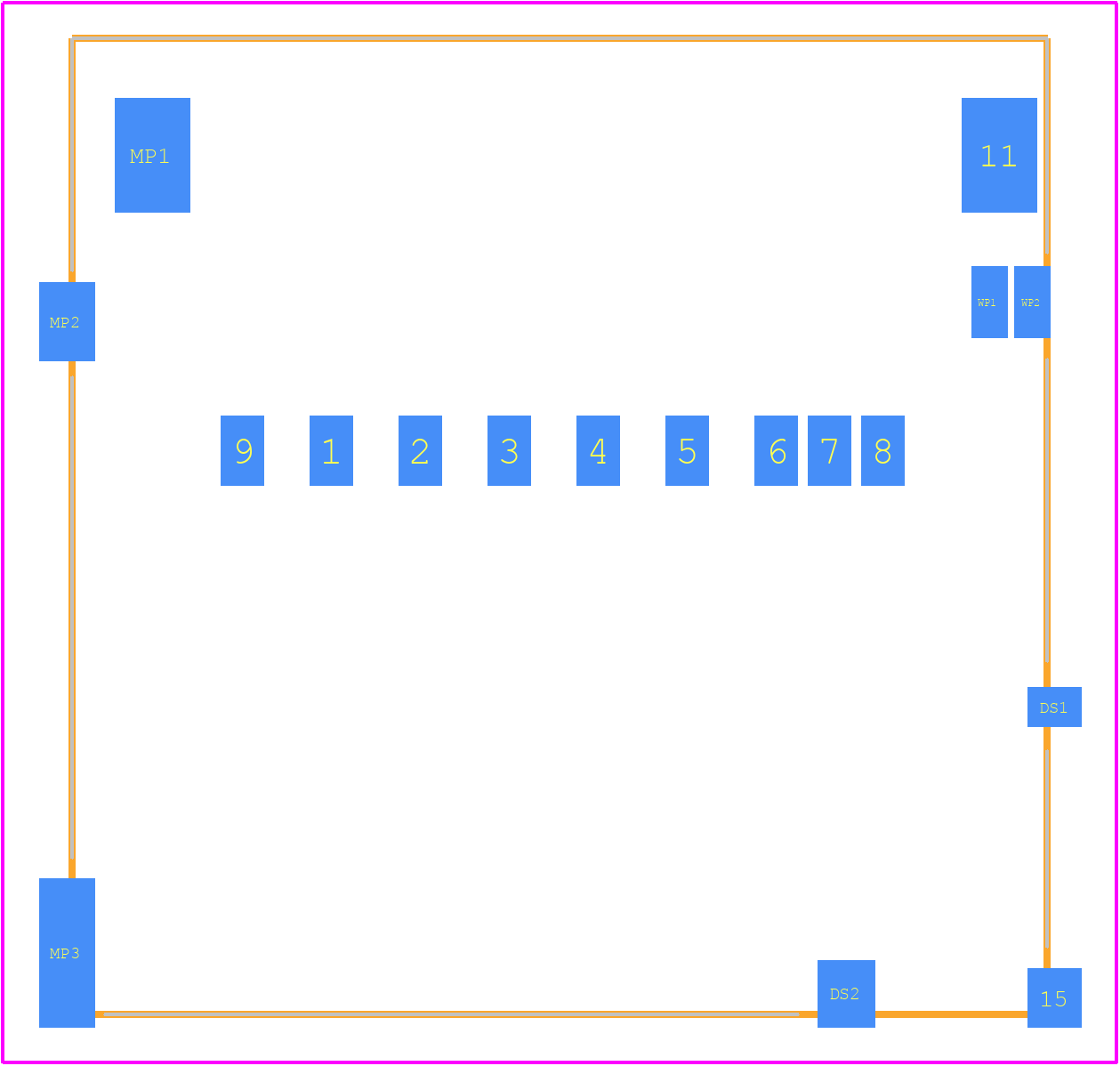 5035000993 - Molex PCB footprint - Other - Other - 5035000993-10