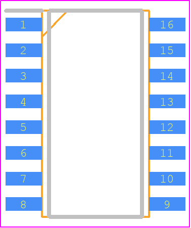 YAC513-M - Yamaha PCB footprint - Small Outline Packages - Small Outline Packages - YAC513-M