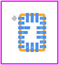SLG46722V - Silego Technology PCB footprint - Other - Other - 20-pin STQFN