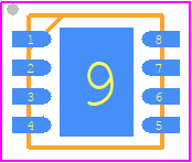 TJA1051TK/3 - NXP PCB footprint - Small Outline No-lead - Small Outline No-lead - SOT782-1