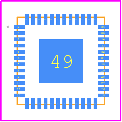 MKW35Z512VHT4 - NXP PCB footprint - Other - Other - VFLGA64 (SOT1649-1)