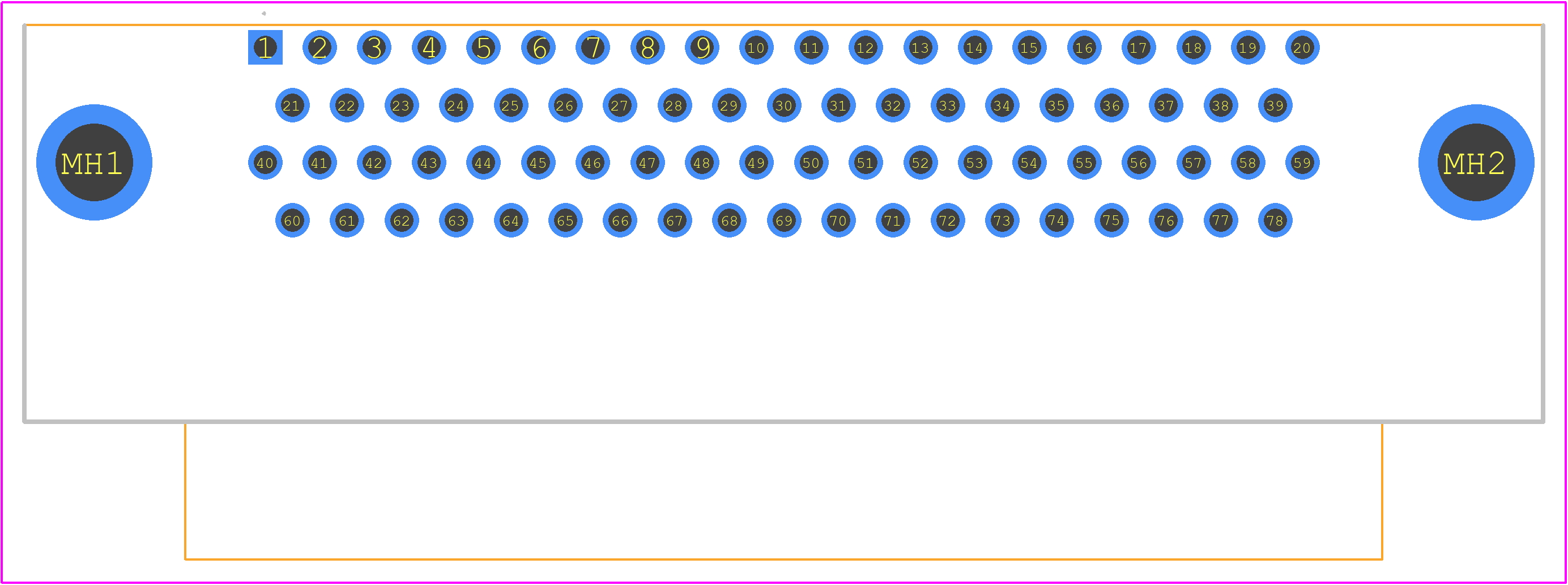 09565627812 - HARTING PCB footprint - Other - Other - 09565627812-3