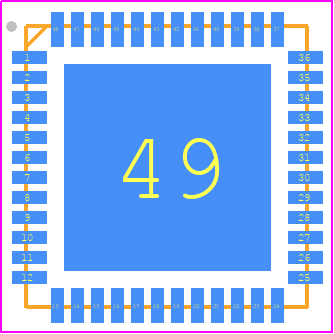 KSZ9131RNXC - Microchip PCB footprint - Quad Flat No-Lead - Quad Flat No-Lead - QFN-48-