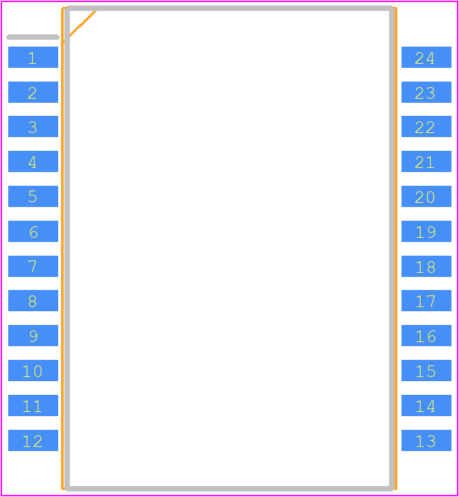 S558-5500-68 - Bel Magnetic Solutions PCB footprint - Small Outline Packages - Small Outline Packages - S558-5500-68