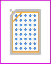 P9222-RAZGI8 - Renesas Electronics PCB footprint - BGA - BGA - 40-WLCSP (AZG40), 2.28 × 3.38 mm with 0.4mm