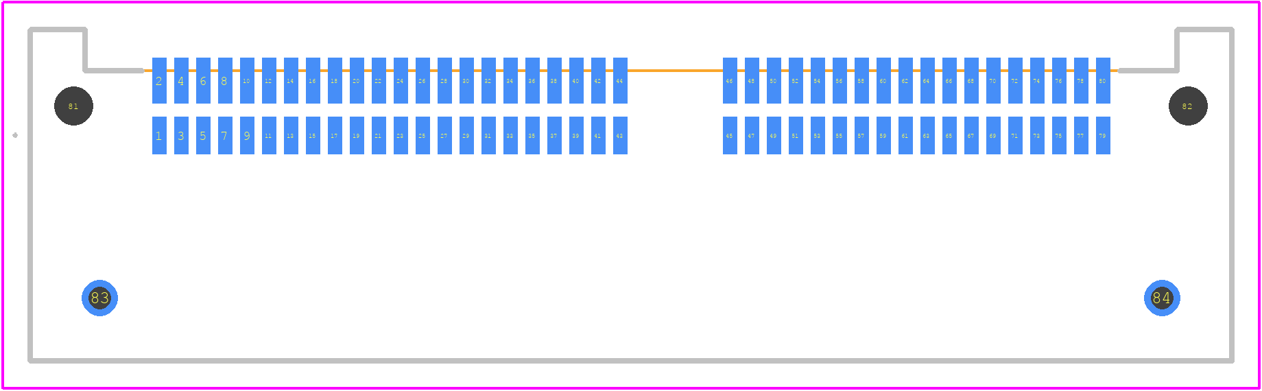 HSEC8-140-01-S-RA-BL - SAMTEC PCB footprint - Other - Other - HSEC8-140-01-S-RA-BL-2
