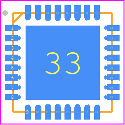 LPC11U35FHI33/501 - NXP PCB footprint - Quad Flat No-Lead - Quad Flat No-Lead - SOT617-3_2022