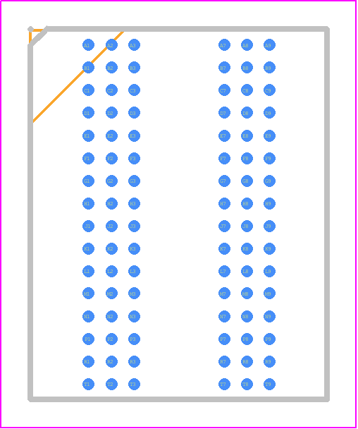 MT40A2G16SKL-062E:B TR - Micron PCB footprint - BGA - BGA - 96-Ball FBGA Die Rev. B (package code SKL)