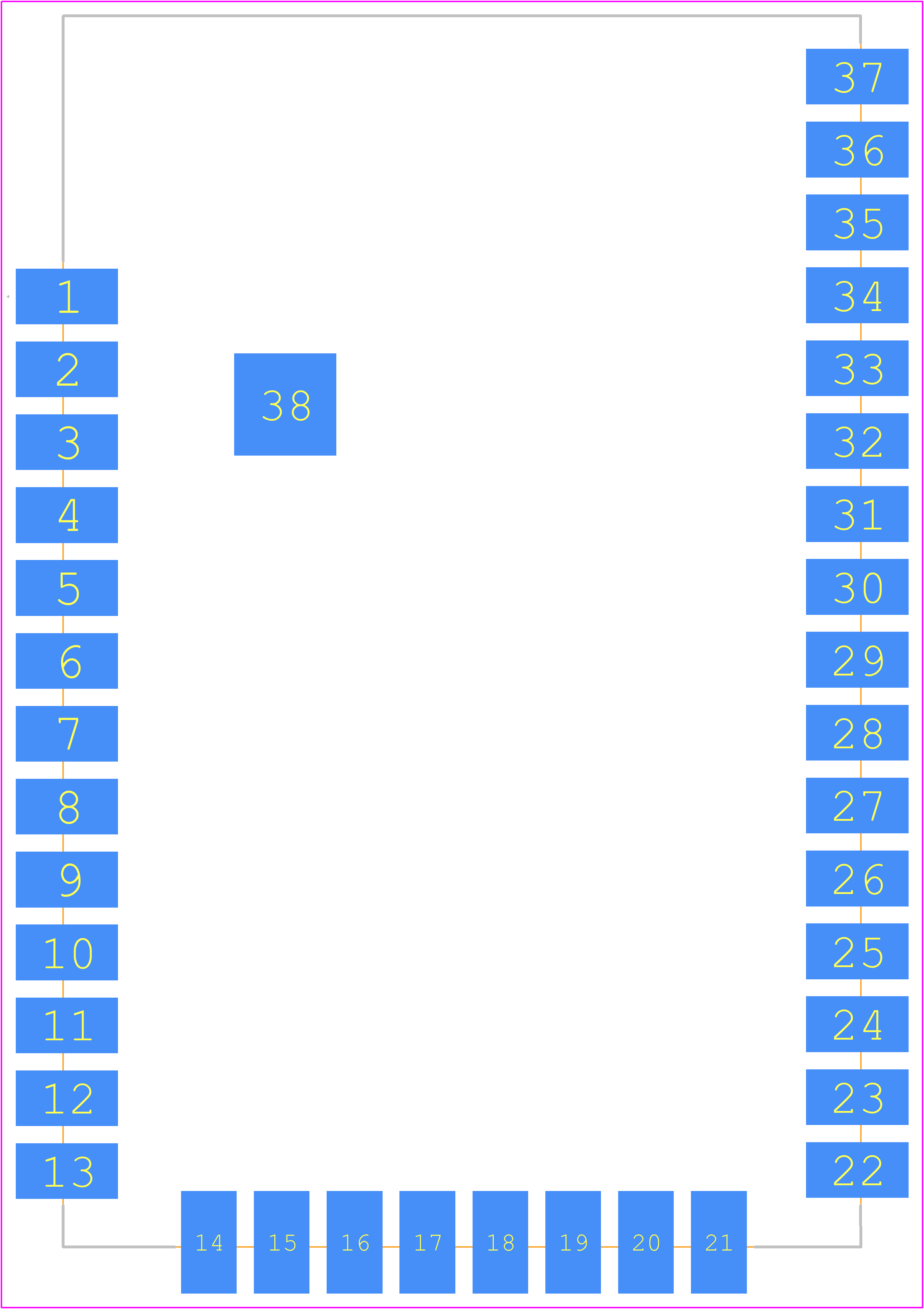 XBP9X-DMUS-011 - DIGI PCB footprint - Other - Other - XBP9X-DMUS-011-2