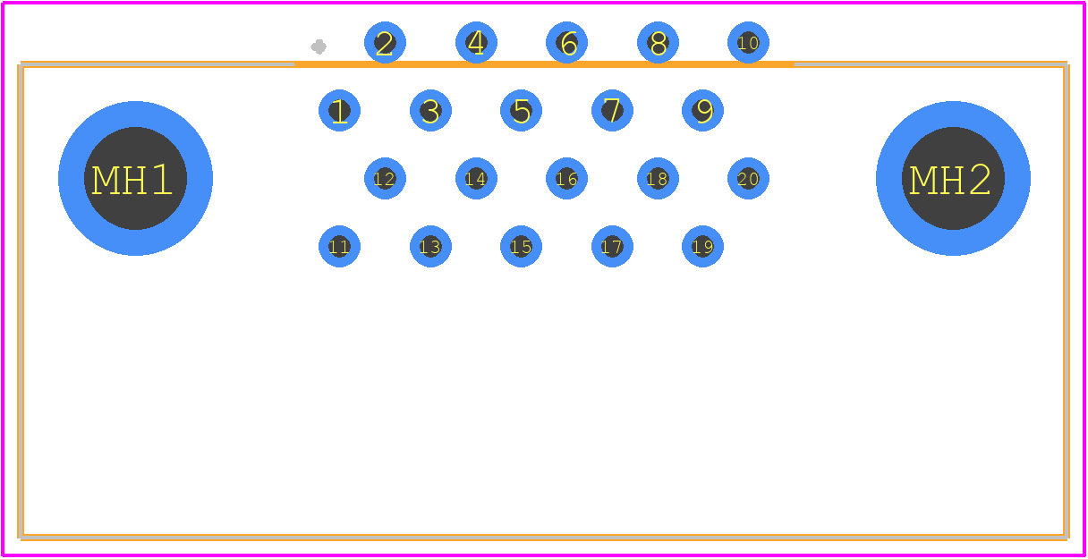 1-530743-2 - TE Connectivity PCB footprint - Other - Other - 1-530743-2-3