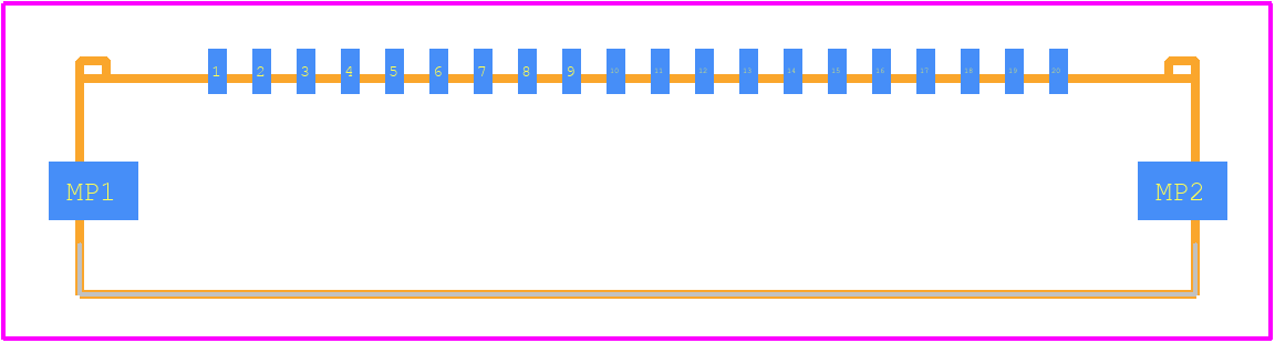 200528-0201 - Molex PCB footprint - Other - Other - 200528-0201-1