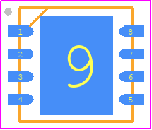 MC9S08QG8MFQE - NXP PCB footprint - Small Outline No-lead - Small Outline No-lead - MC9S08QG8MFQE