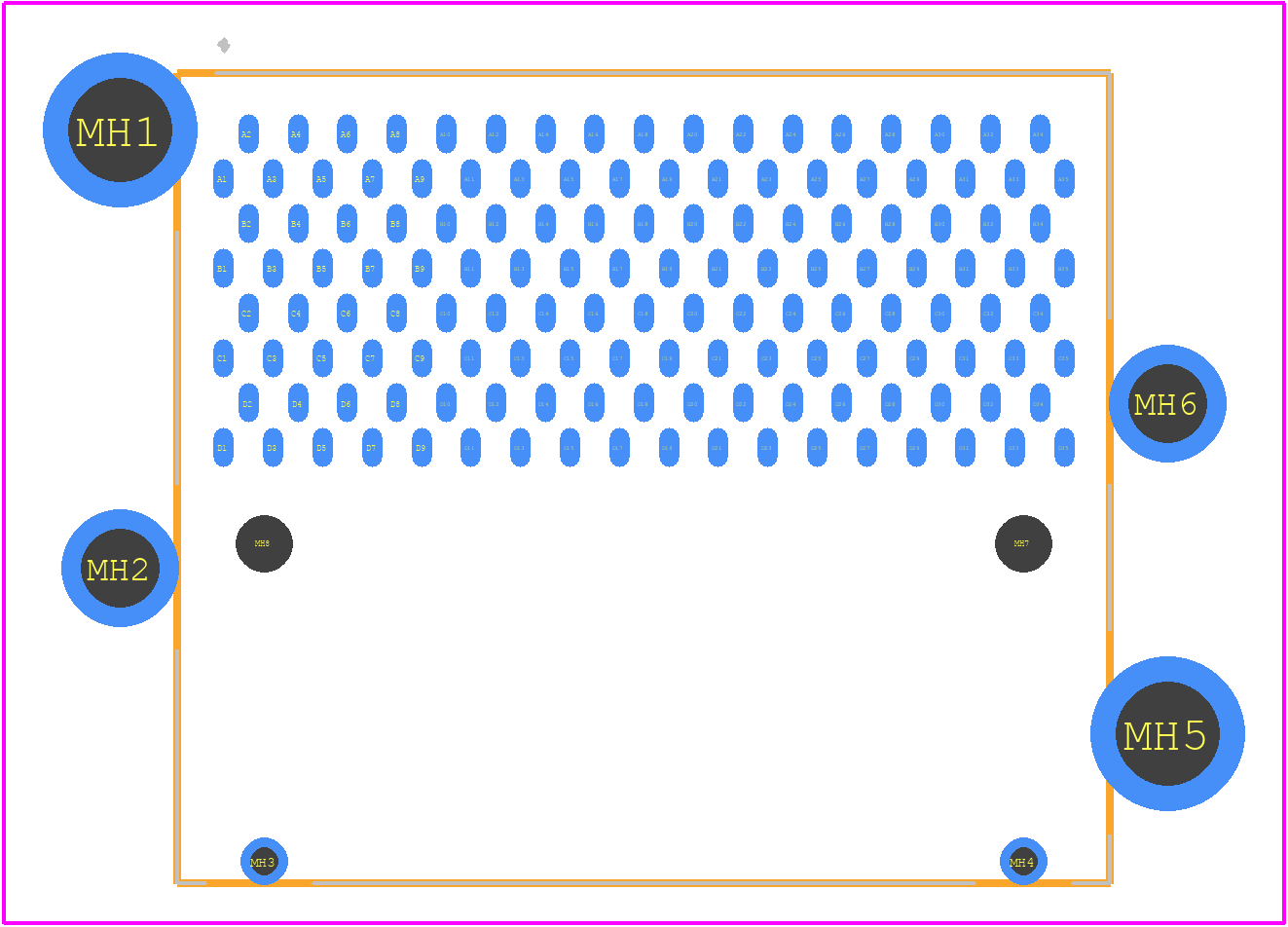 HDI6-035-01-RA-TR - SAMTEC PCB footprint - Other - Other - HDI6-035-01-RA-TR-1