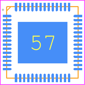 PTN3460BS/F2,518 - NXP PCB footprint - Quad Flat No-Lead - Quad Flat No-Lead - HVQFN56