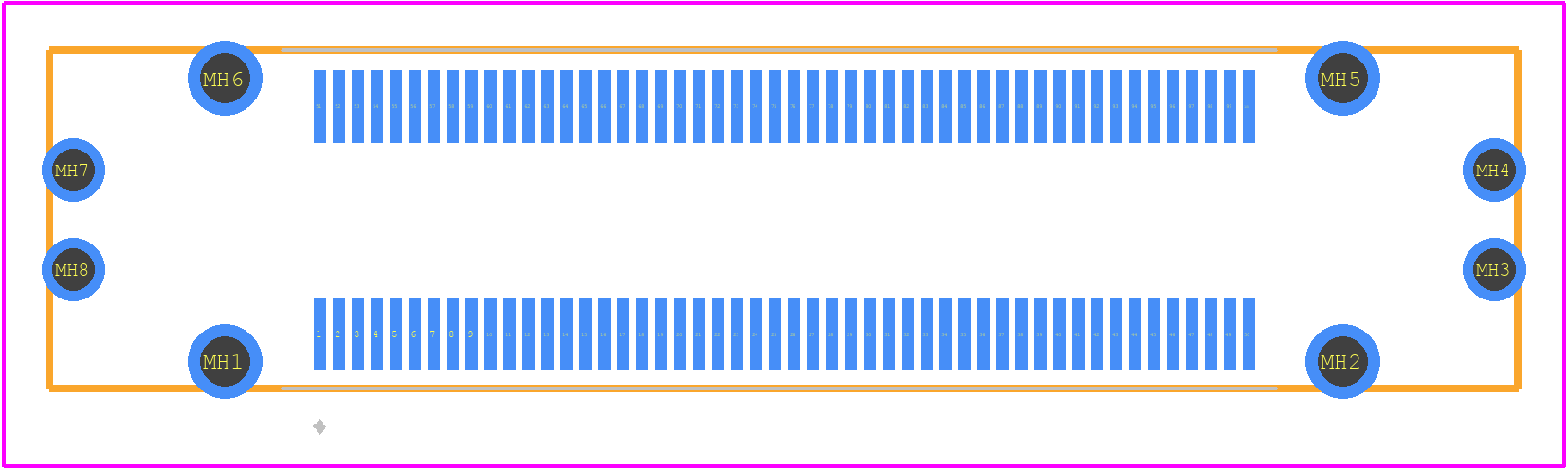 FX23-100P-0.5SV15B - Hirose PCB footprint - Other - Other - FX23-100P-0.5SV15B-2