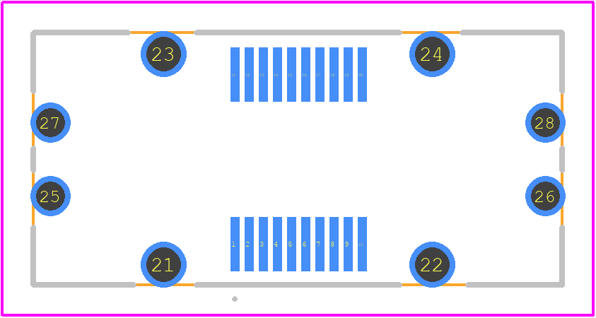 FX23-20P-0.5SV15B - Hirose PCB footprint - Other - Other - FX23-20P-0.5SV15B-2